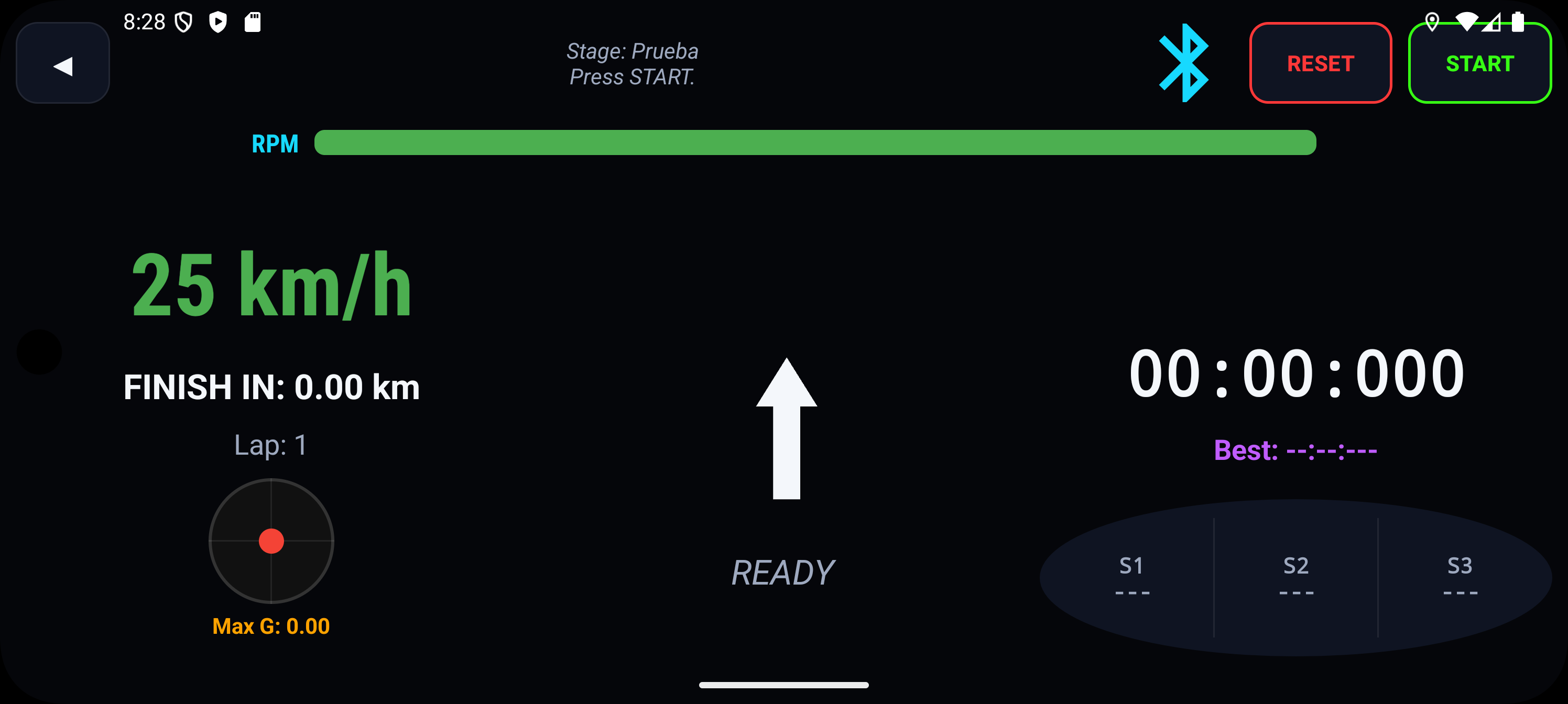 Captura real de ApexRally